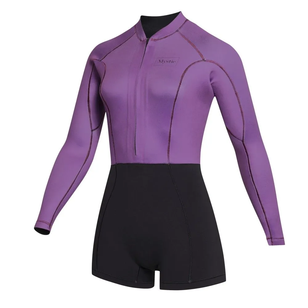 Mystic Neoprenanzug Lunar Longarm Shorty Fzip Women 2/2 Damen Shorty 513-Sunset Purple 2023 3 Mystic Neoprenanzug Lunar Longarm Shorty Fzip Women 2/2 Damen Shorty 513-Sunset Purple 2023