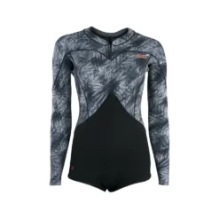 ION Neoprenanzug Amaze Hot Shorty 1.5 LS Front Zip 1.5 Damen Shorty 013 Black-flowers 2023 -AquaFit Verkäufe 48233 4552 3 4 jpg