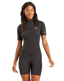Billabong Neopren Anzug SYNERGY BZ SS 2/2 Damen Shorty BLACK TROPIC 2021